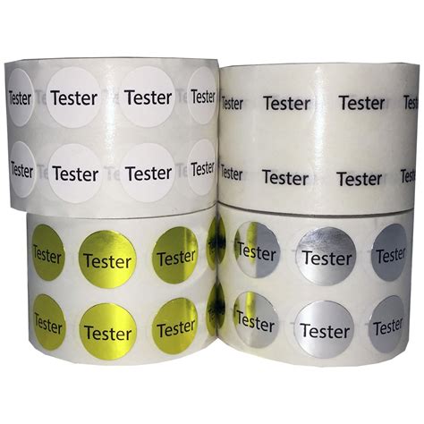 Small Tester Stickers 1/2″ Round 